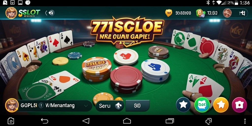 Tampilan gameplay Gaple yang menarik dan interaktif.