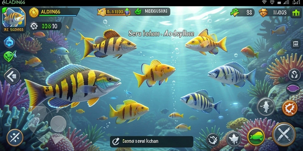 Gameplay seru Tembak Ikan di ALADIN66 dengan aksi menembak ikan.