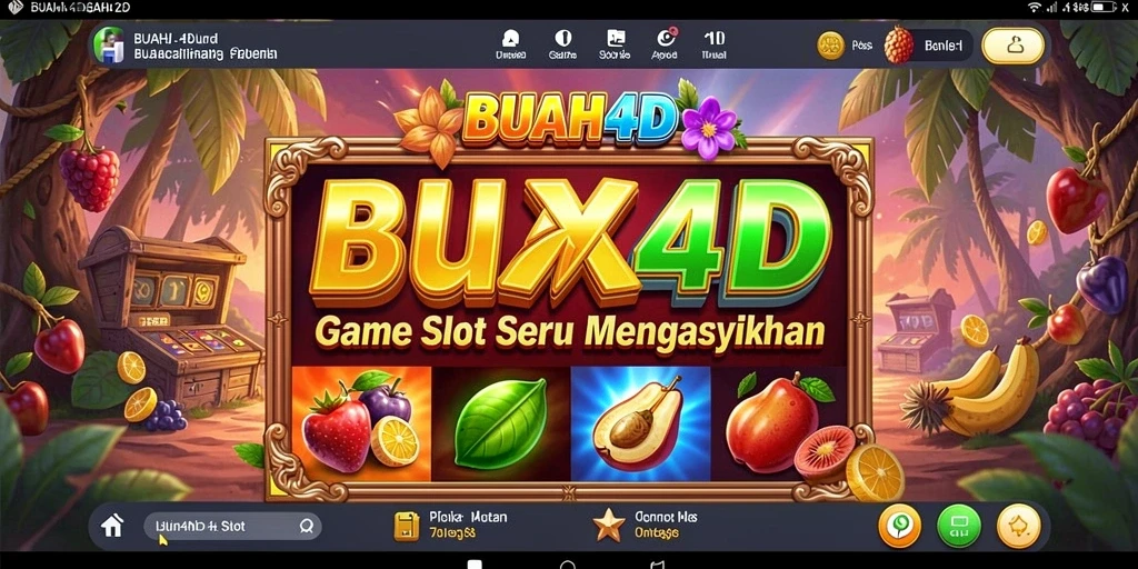 Tampilan menarik gameplay Slot BUAH4D yang seru dan menghibur.