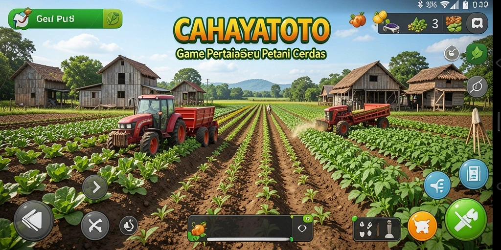 Screenshot CAHAYATOTO menampilkan aktivitas bertani yang seru dan menarik.
