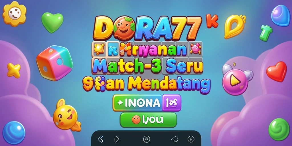 Tampilan gameplay DORA77 yang seru dan penuh warna.