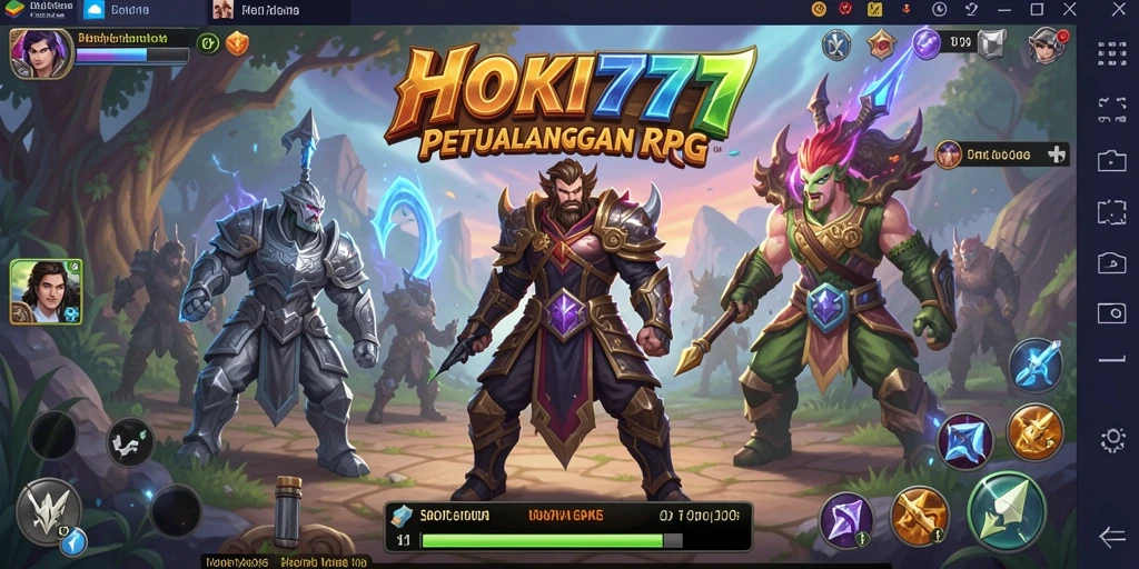 Tampilan gameplay yang mendebarkan di HOKI777 dengan karakter beraksi.