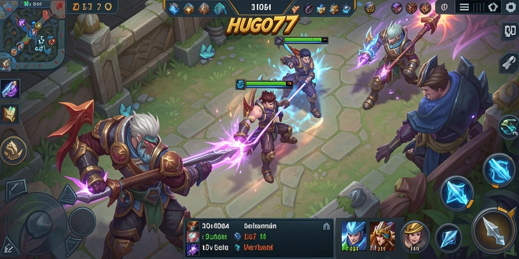 Tampilan gameplay HUGO77 yang intens dan mendebarkan.