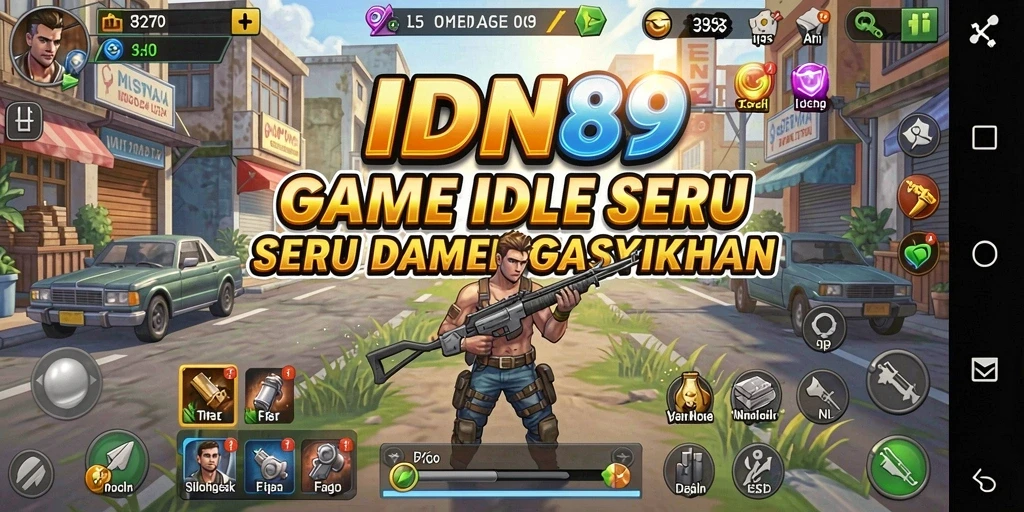 Tangkapan layar gameplay IDN89 yang menunjukkan aksi seru dalam permainan Idle.