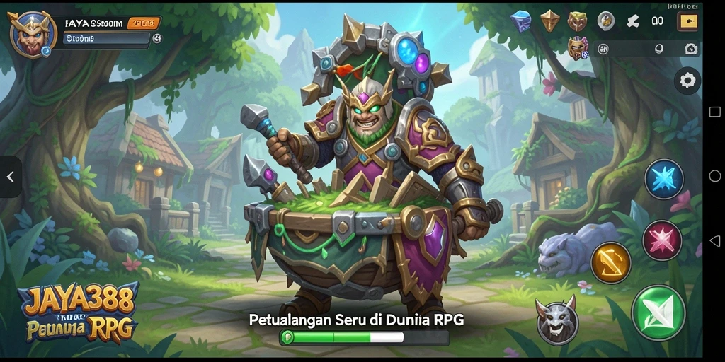 Screenshot gameplay JAYA388 menampilkan aksi seru di dunia RPG.