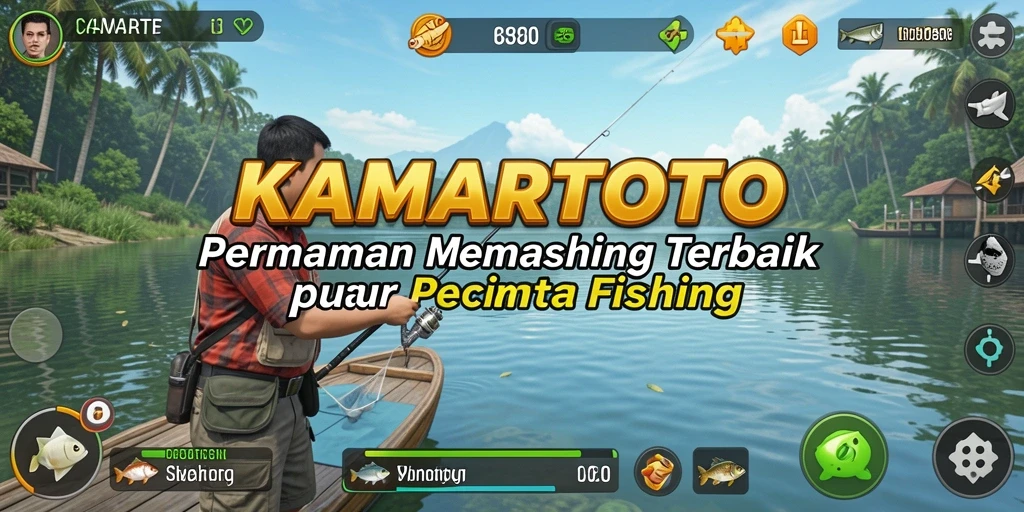 Gameplay KAMARTOTO yang mengasyikkan saat memancing.