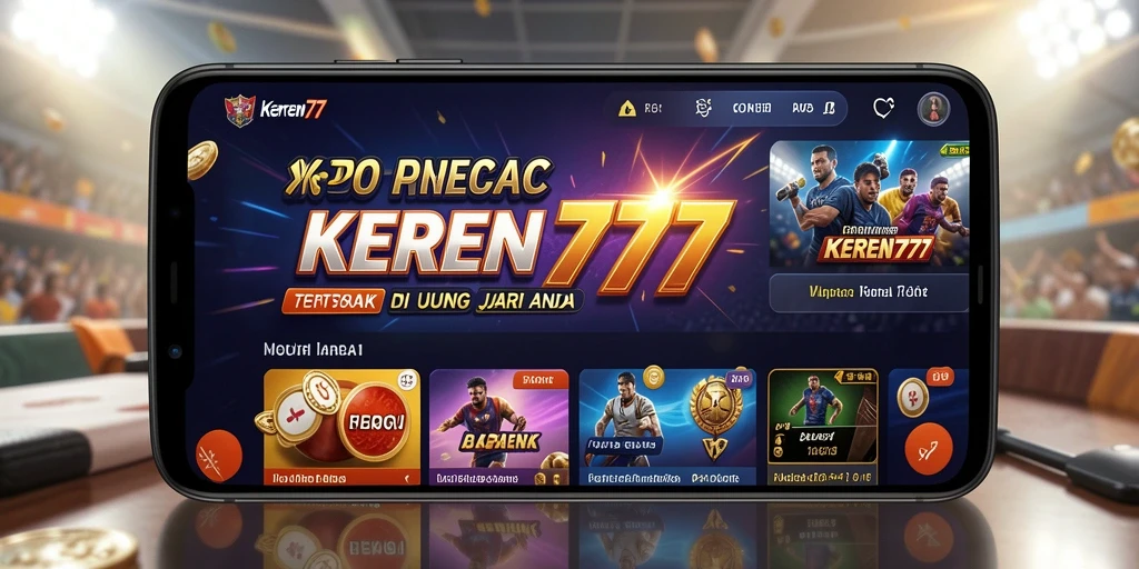 Tampilan antarmuka <strong>KEREN777</strong> yang menarik dengan fitur taruhan olahraga.