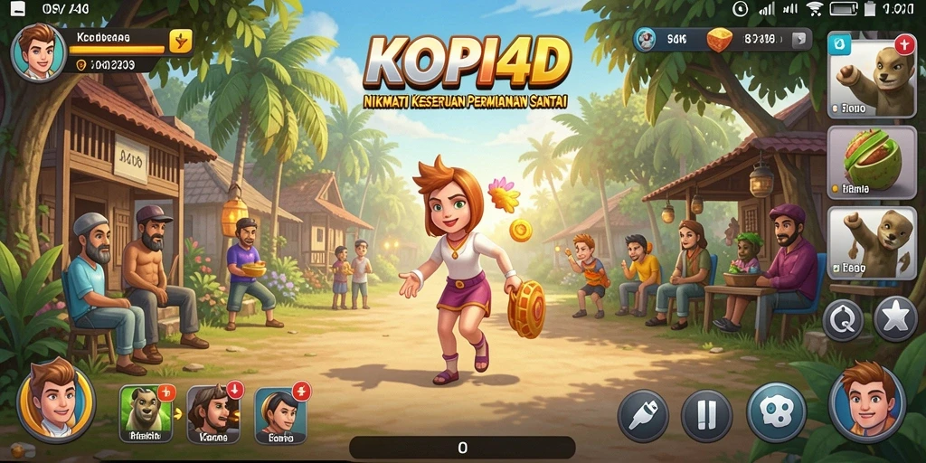 Tampilan gameplay menarik dari KOPI4D yang penuh keseruan.