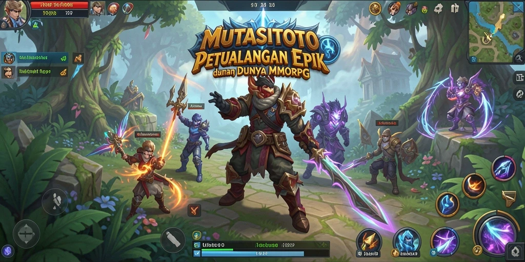 Tampilan gameplay menakjubkan dari MUTASITOTO yang penuh aksi.