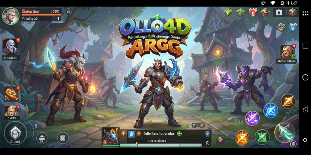 Tampilan menarik dari gameplay intens ARPG OLLO4D penuh aksi.
