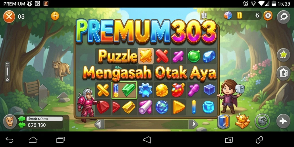 Tangkapan layar permainan PREMIUM303 menampilkan teka-teki yang menarik.