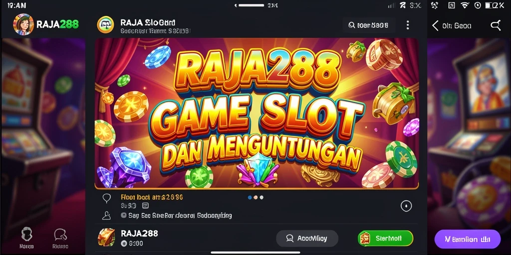 Tampilan gameplay menarik dari RAJA288 dalam permainan Slot.