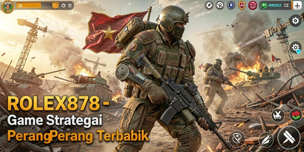 Tangkapan layar utama dari gameplay <strong>ROLEX878</strong> yang intens dan strategis.