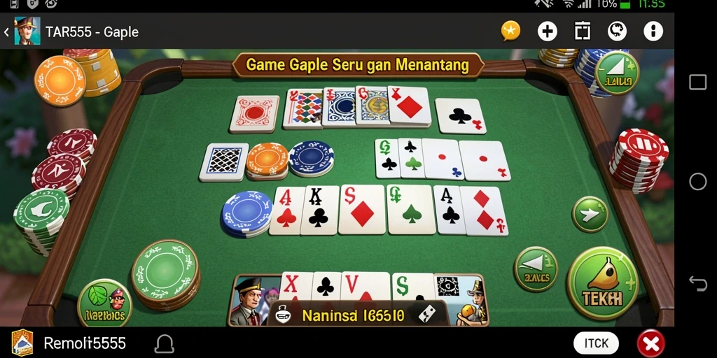TAR555 gameplay Gaple yang menarik dan interaktif.