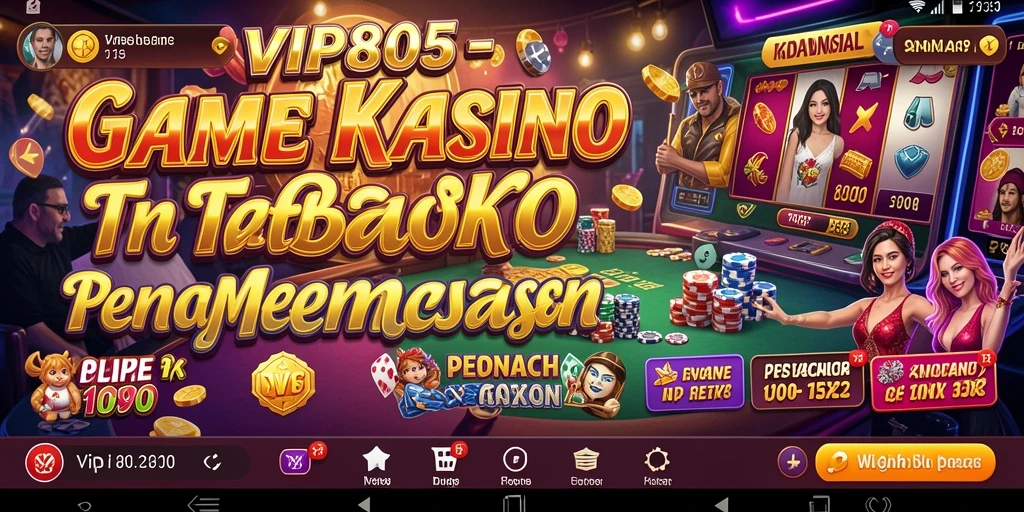 Screenshot gameplay VIP805 menampilkan suasana Kasino yang menegangkan dan seru.